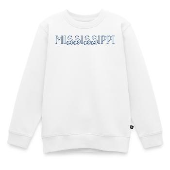 État du MISSISSIPPI - Sweat Premium enfant bio - blanc - Devant - AI Model Kid Male (0cm)