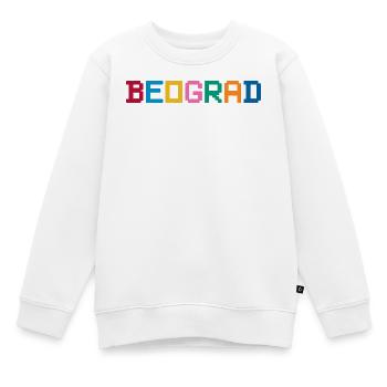 BEOGRAD Belgrade Belgrad - Kinder Premium Organic Sweatshirt - Weiß - Vorne - AI Model Kid Male (0cm)