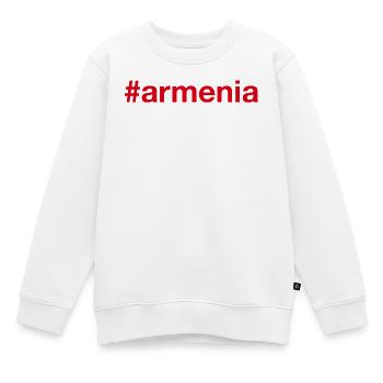 Hashtag Arménie - Sweat Premium enfant bio - blanc - Devant - AI Model Kid Male (0cm)