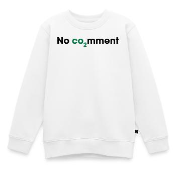 Aucun commentaire sur le CO2 – Déclaration sur l’énergie propre - Sweat Premium enfant bio - blanc - Devant - AI Model Kid Male (0cm)