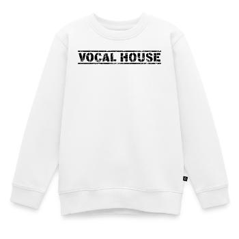 Vocal House - Kinder Premium Organic Sweatshirt - Weiß - Vorne - AI Model Kid Male (0cm)