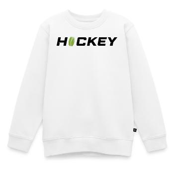 Hockey - Kinder Premium Organic Sweatshirt - Weiß - Vorne - AI Model Kid Male (0cm)