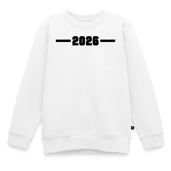 2026 Jahr - Kinder Premium Organic Sweatshirt - Weiß - Vorne - AI Model Kid Male (0cm)
