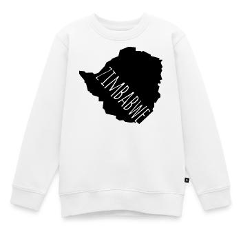 Zimbabwe - Kinder Premium Organic Sweatshirt - Weiß - Vorne - AI Model Kid Male (0cm)