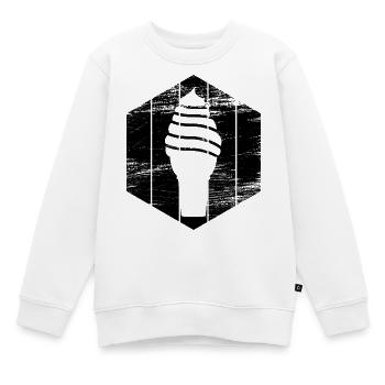 Glace - Sweat Premium enfant bio - blanc - Devant - AI Model Kid Male (0cm)