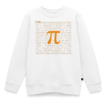 Pi-Tag - Glücklicher Pi-Tag - Kinder Premium Organic Sweatshirt - Weiß - Vorne - AI Model Kid Male (0cm)