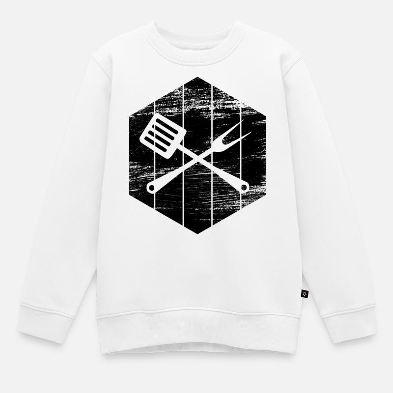 Cuisine - Sweat Premium enfant bio - blanc