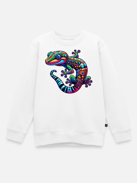 Gecko - Sweat Premium enfant bio - blanc