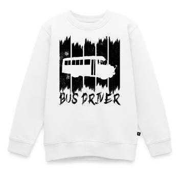 Bus Fahrer - Kinder Premium Organic Sweatshirt - Weiß - Vorne - AI Model Kid Male (0cm)