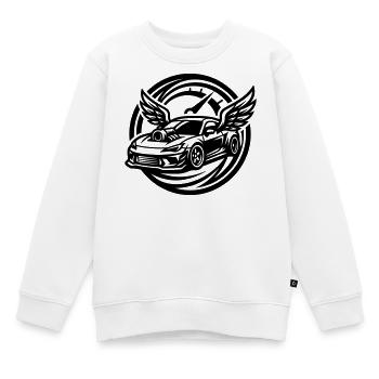 Auto Tuning Tacho - Kinder Premium Organic Sweatshirt - Weiß - Vorne - AI Model Kid Male (0cm)