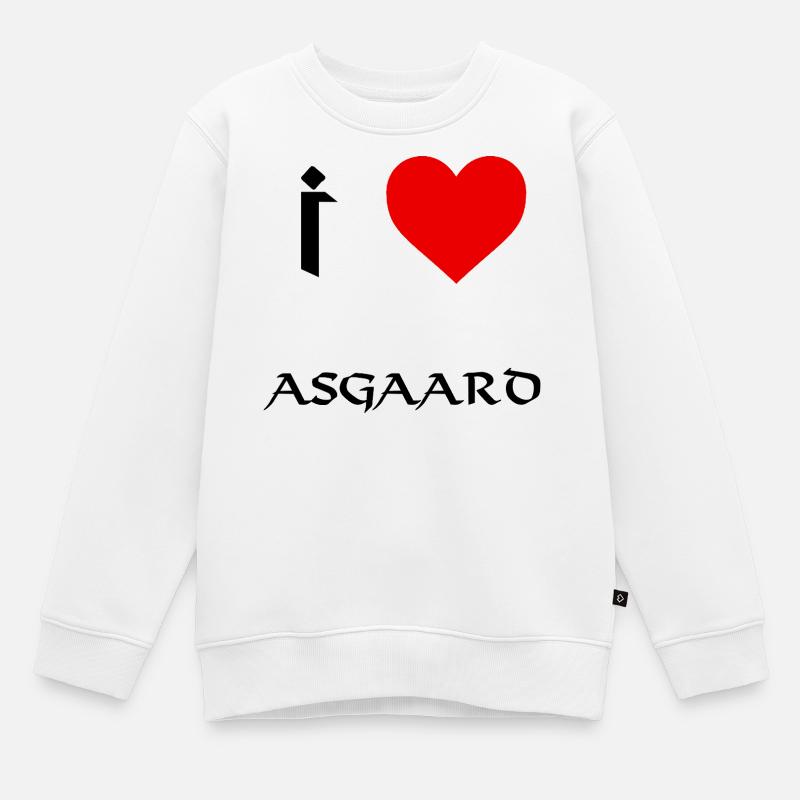 J’adore Asgaard - Sweat Premium enfant bio - blanc