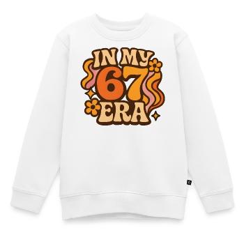 Dans mon anniversaire d’humour italien de cerveau pourri de l’ère 67 - Sweat Premium enfant bio - blanc - Devant - AI Model Kid Male (0cm)