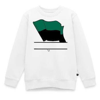 Texel-Flagge – Individuelles Inseldesign - Kinder Premium Organic Sweatshirt - Weiß - Vorne - AI Model Kid Male (0cm)