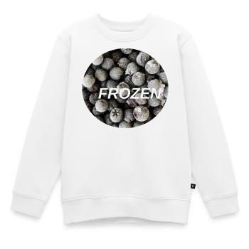 Baies surgelées + Superaliment - Sweat Premium enfant bio - blanc - Devant - AI Model Kid Male (0cm)