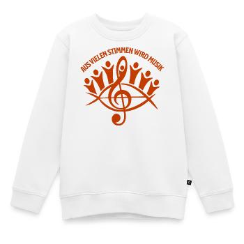 Kirchenchor - Aus vielen Stimmen wird Musik - Kinder Premium Organic Sweatshirt - Weiß - Vorne - AI Model Kid Male (0cm)