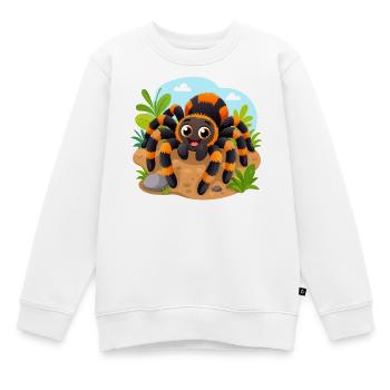 Lustige Vogelspinne - Kinder Premium Organic Sweatshirt - Weiß - Vorne - AI Model Kid Male (0cm)