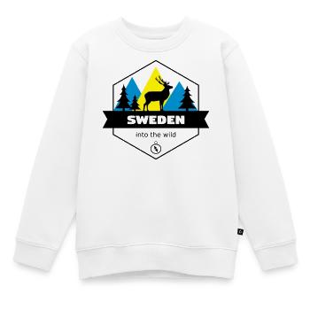 Schweden in die Wildnis - Kinder Premium Organic Sweatshirt - Weiß - Vorne - AI Model Kid Male (0cm)