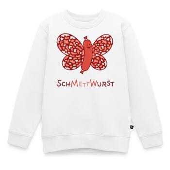 SchMettWurst - Kids Premium Organic Sweatshirt - white - Front - AI Model Kid Male (0cm)
