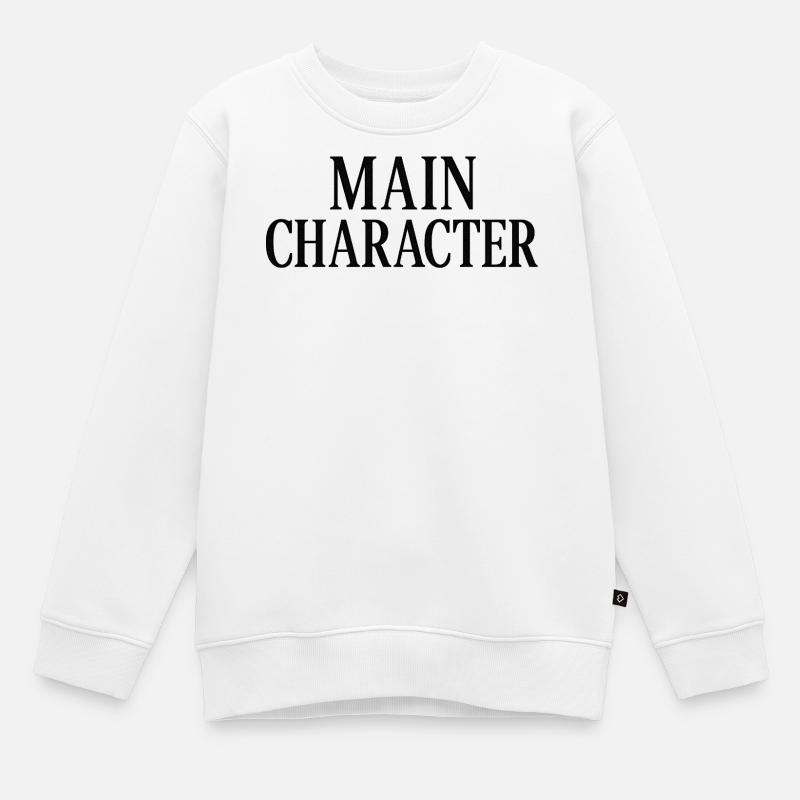 Personnage principal - Sweat Premium enfant bio - blanc