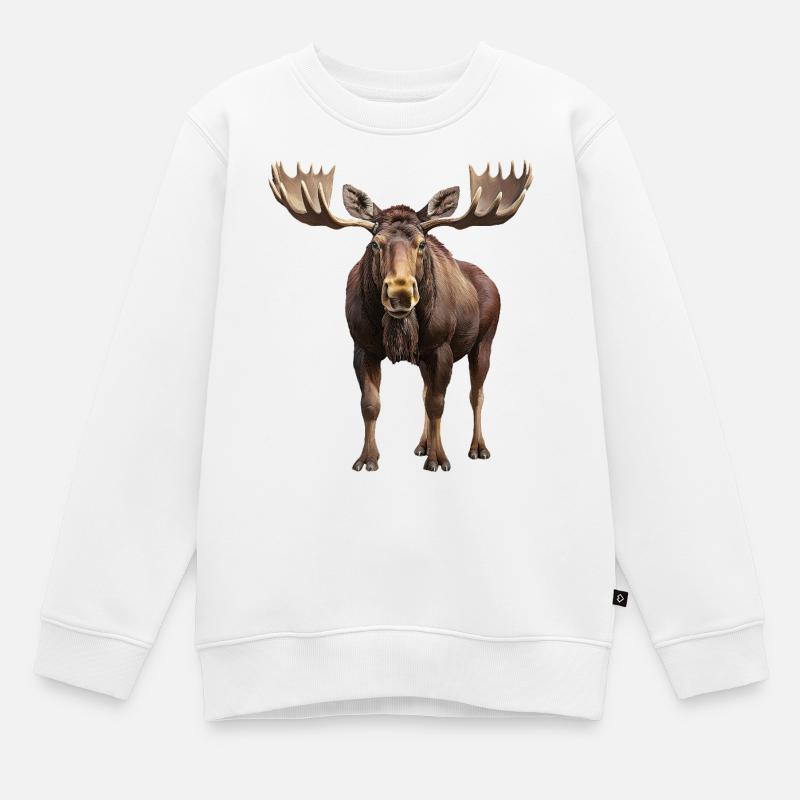 Élan - Sweat Premium enfant bio - blanc