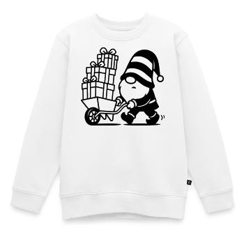 Brouette imp - Sweat Premium enfant bio - blanc - Devant - AI Model Kid Male (0cm)