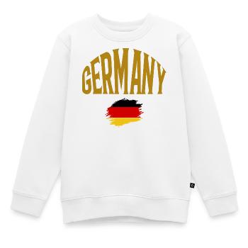 Allemagne - Sweat Premium enfant bio - blanc - Devant - AI Model Kid Male (0cm)