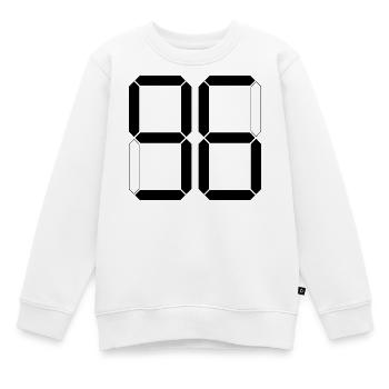 NUMÉRO 96 Quatre-vingt-seize Cadeaux Numériques - Sweat Premium enfant bio - blanc - Devant - AI Model Kid Male (0cm)