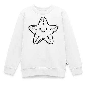 Étoile de mer - Sweat Premium enfant bio - blanc - Devant - AI Model Kid Male (0cm)