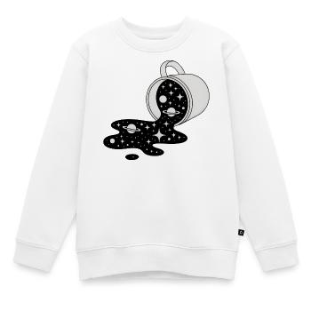 Coulée de Galaxies Cosmique - Sweat Premium enfant bio - blanc - Devant - AI Model Kid Male (0cm)
