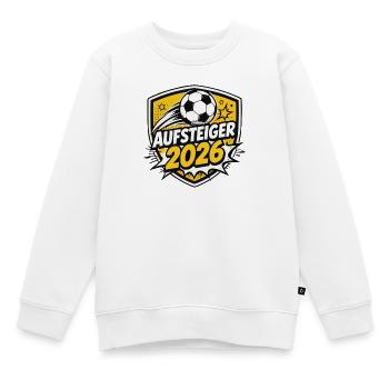 aufsteiger-2026- - Kinder Premium Organic Sweatshirt - Weiß - Vorne - AI Model Kid Male (0cm)