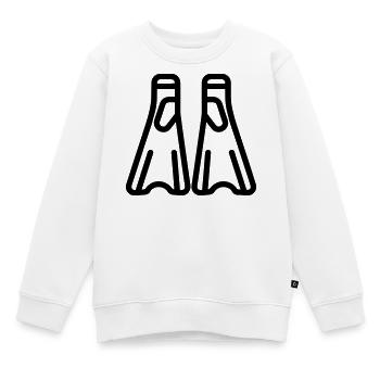Snorkeling - Kids Premium Organic Sweatshirt - white - Front - AI Model Kid Male (0cm)