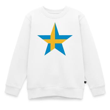 Schwedische Stern - Kinder Premium Organic Sweatshirt - Weiß - Vorne - AI Model Kid Male (0cm)