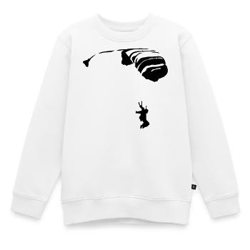 Parachute - Sweat Premium enfant bio - blanc - Devant - AI Model Kid Male (0cm)