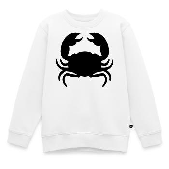 krabbe - Kinder Premium Organic Sweatshirt - Weiß - Vorne - AI Model Kid Male (0cm)