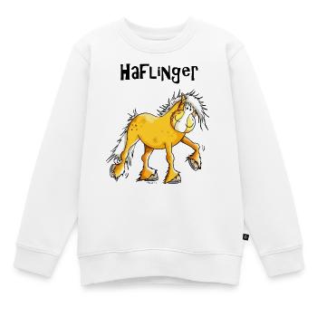 Drôle Haflinger - Sweat Premium enfant bio - blanc - Devant - AI Model Kid Male (0cm)