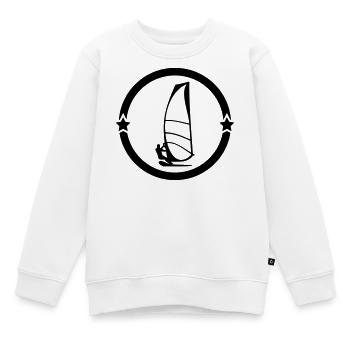 Windsurfen / Windsurfer / Windsurf / Windsurfing - Kinder Premium Organic Sweatshirt - Weiß - Vorne - AI Model Kid Male (0cm)