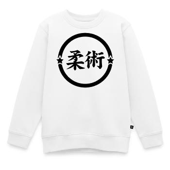 Jiu Jitsu / Jujutsu / Jiujitsu / Art Martial - Sweat Premium enfant bio - blanc - Devant - AI Model Kid Male (0cm)