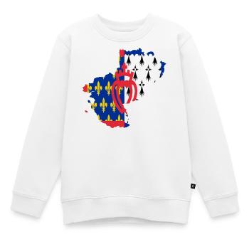 Pays de loire - Sweat Premium enfant bio - blanc - Devant - AI Model Kid Male (0cm)