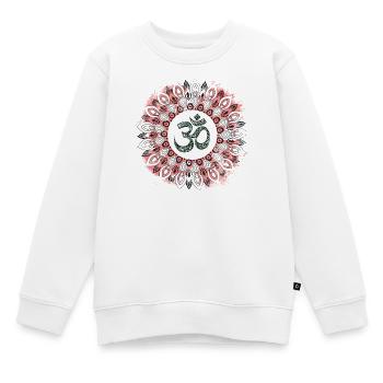 Yoga - Kids Premium Organic Sweatshirt - white - Front - AI Model Kid Male (0cm)