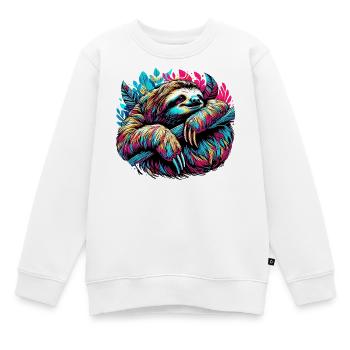 Paresse - Sweat Premium enfant bio - blanc - Devant - AI Model Kid Male (0cm)
