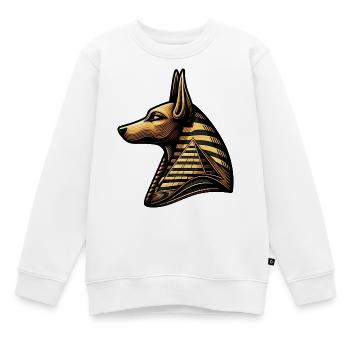 Anubis | Gardien des tombes Égypte - Sweat Premium enfant bio - blanc - Devant - AI Model Kid Male (0cm)