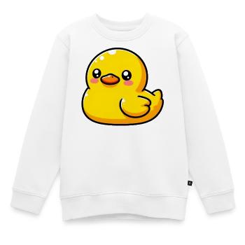 Ente Ente Ente Ente Ente - Kinder Premium Organic Sweatshirt - Weiß - Vorne - AI Model Kid Male (0cm)