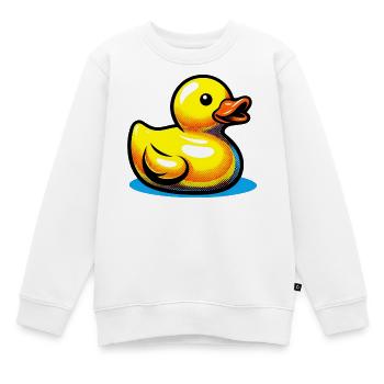Ente Ente Ente Ente Ente - Kinder Premium Organic Sweatshirt - Weiß - Vorne - AI Model Kid Male (0cm)