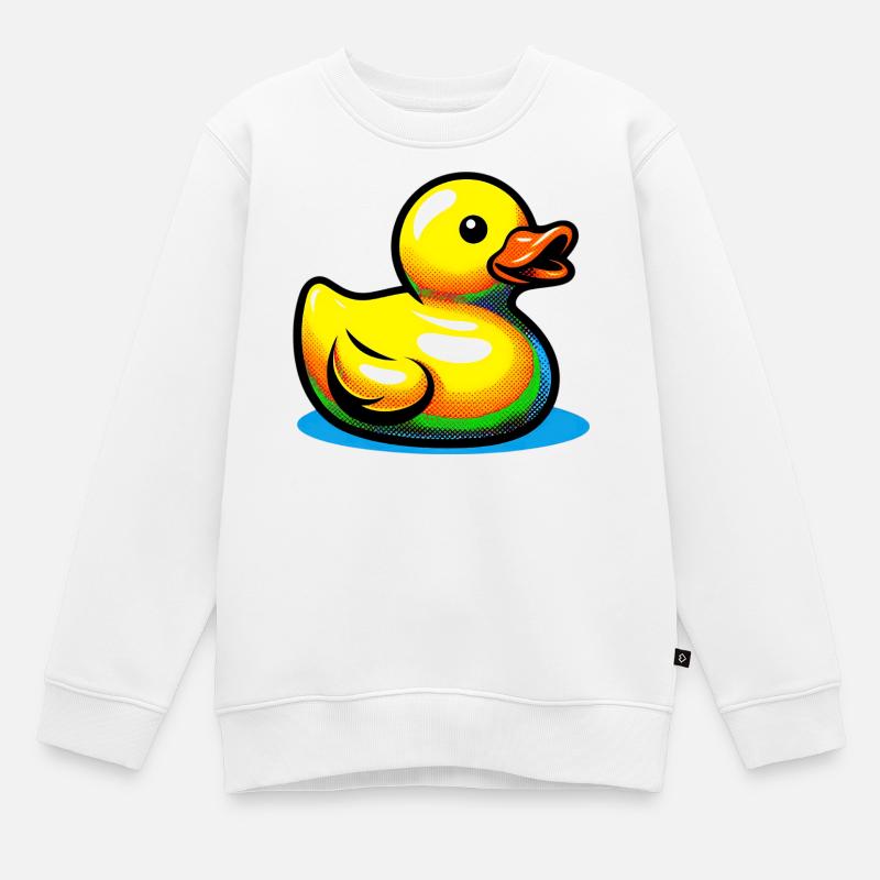 Caneton Canard Canard Canard - Sweat Premium enfant bio - blanc
