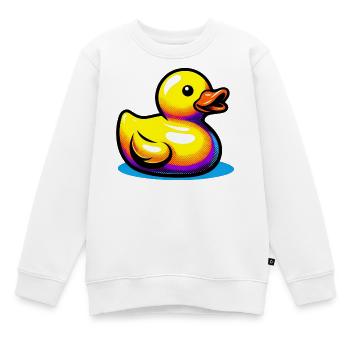 Ente Ente Ente Ente Ente - Kinder Premium Organic Sweatshirt - Weiß - Vorne - AI Model Kid Male (0cm)
