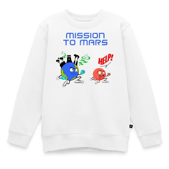Mission to Mars - Sweat Premium enfant bio - blanc - Devant - AI Model Kid Male (0cm)