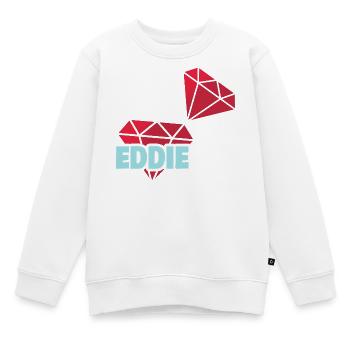 Eddie as Precious - Kids Premium Organic Sweatshirt - white - Front - AI Model Kid Male (0cm)