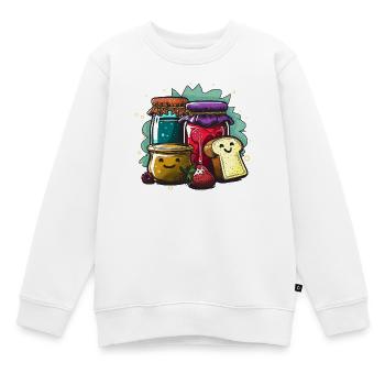 Kunterbunte Marmeladenpracht - Kinder Premium Organic Sweatshirt - Weiß - Vorne - AI Model Kid Male (0cm)