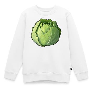Salat - Kinder Premium Organic Sweatshirt - Weiß - Vorne - AI Model Kid Male (0cm)