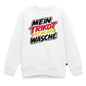 Mein Trikot ist in der Wäsche - Kinder Premium Organic Sweatshirt - Weiß - Vorne - AI Model Kid Male (0cm)